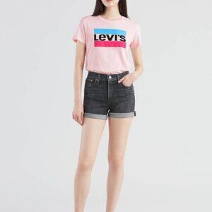 𝅺levi’s Black Wedgie Shorts Size 26